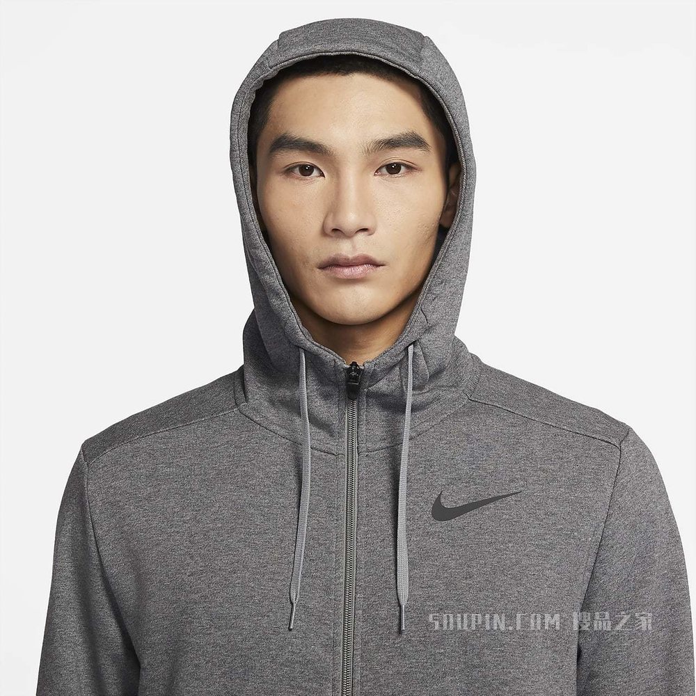 Nike Dri-FIT 男子全长拉链开襟训练连帽衫