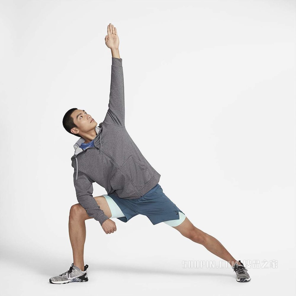 Nike Dri-FIT 男子全长拉链开襟训练连帽衫