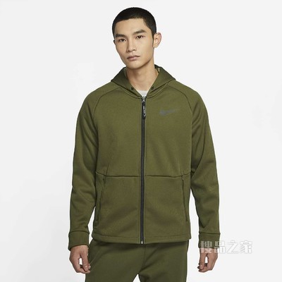 Nike Pro Therma-FIT 男子全长拉链开襟连帽训练夹克