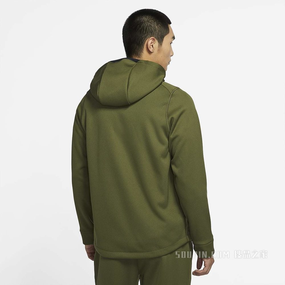 Nike Pro Therma-FIT 男子全长拉链开襟连帽训练夹克