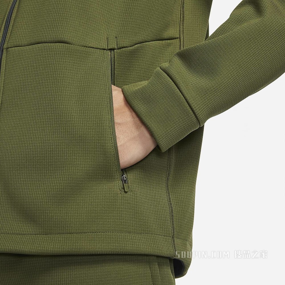 Nike Pro Therma-FIT 男子全长拉链开襟连帽训练夹克