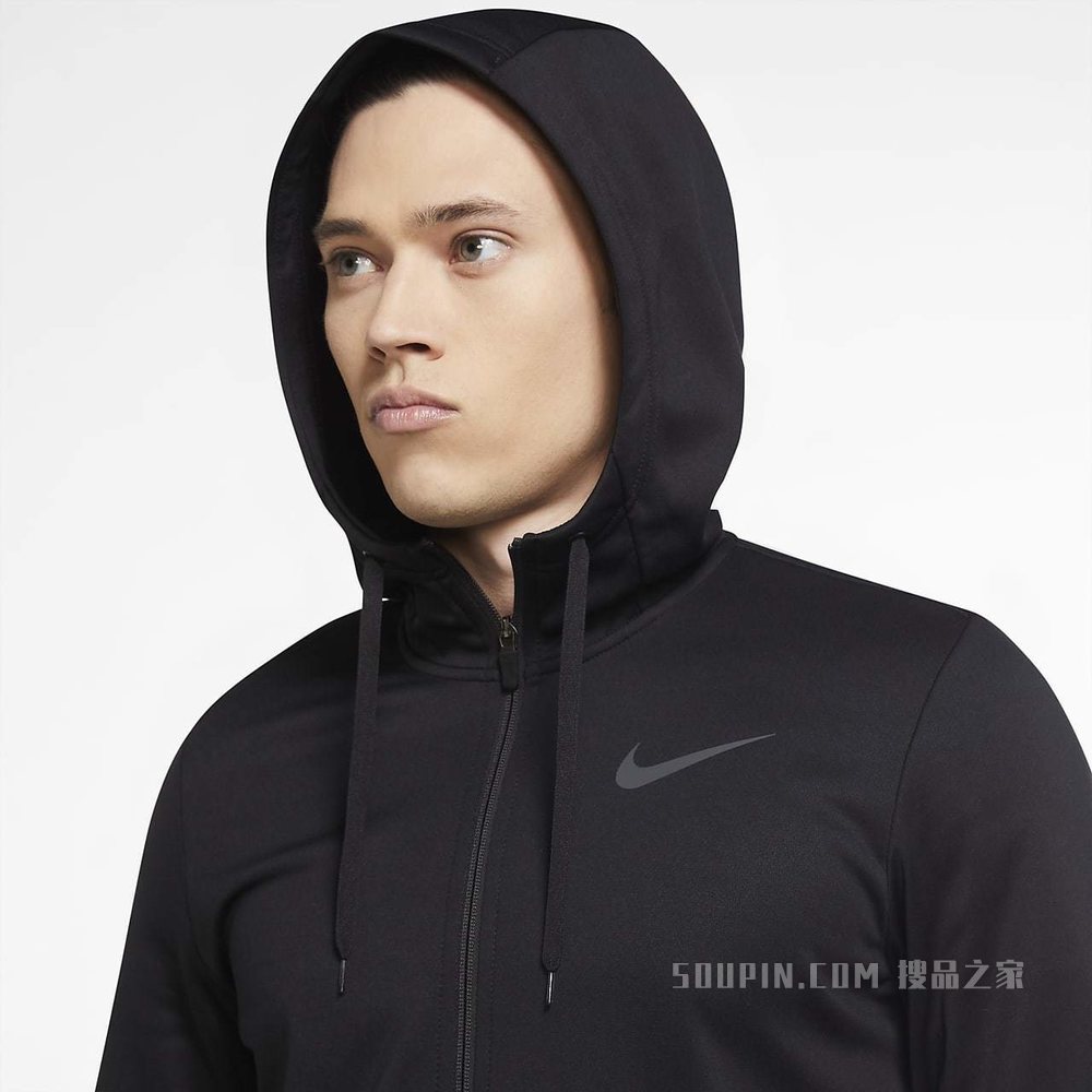 Nike Therma 男子全长拉链开襟训练连帽衫