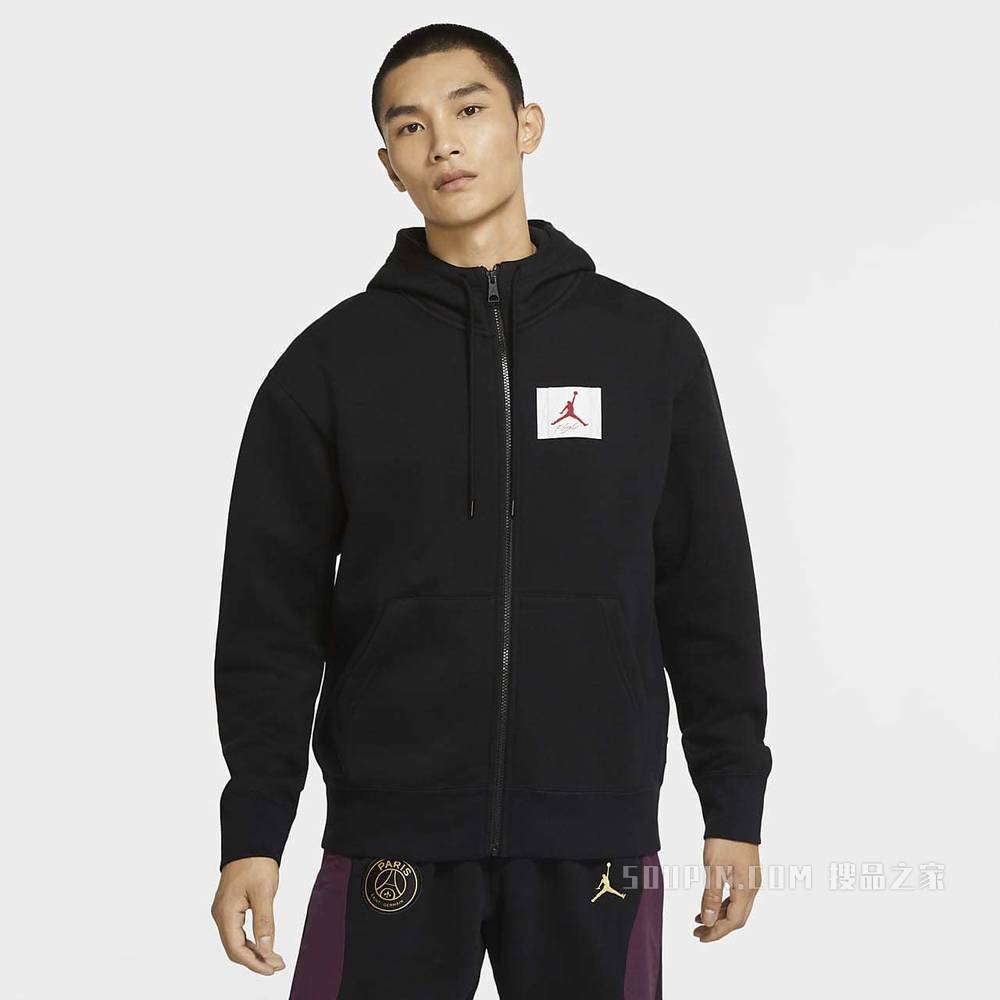 Jordan Flight 男子全长拉链开襟起绒连帽衫