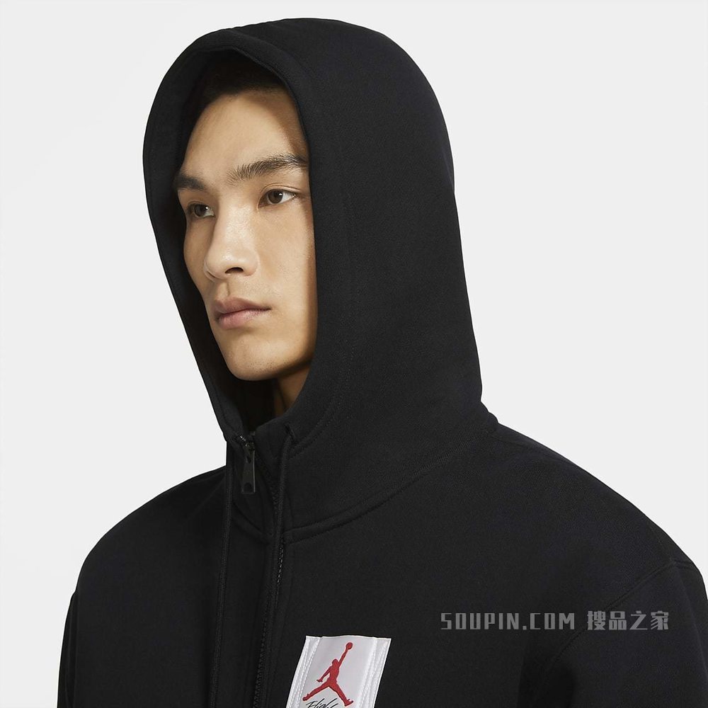 Jordan Flight 男子全长拉链开襟起绒连帽衫