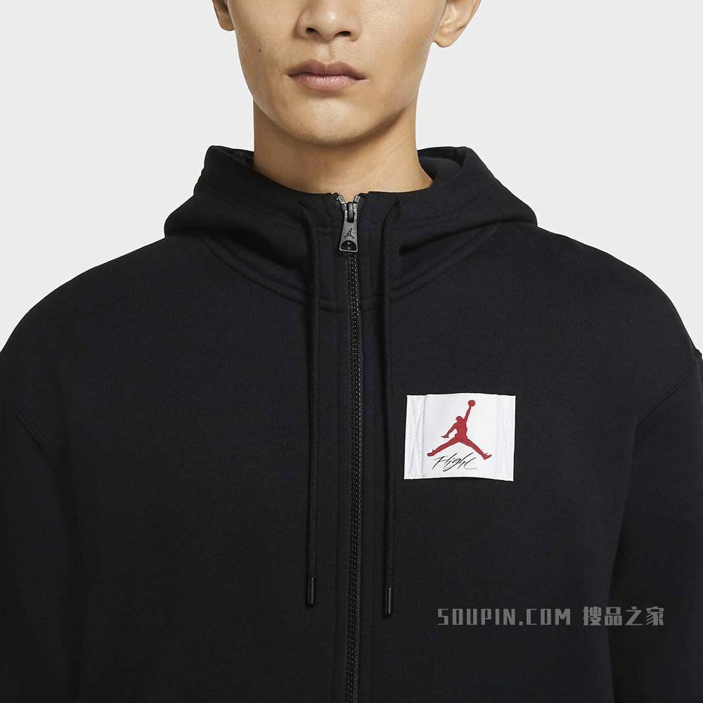 Jordan Flight 男子全长拉链开襟起绒连帽衫