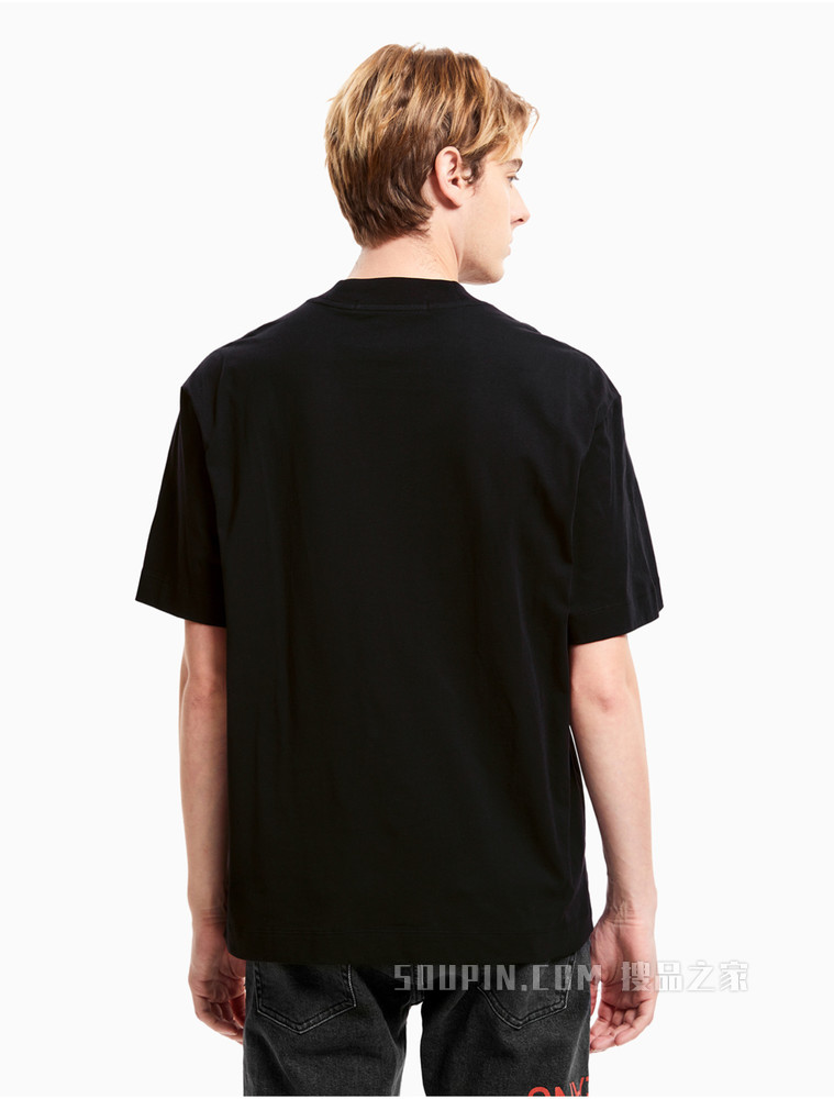 Calvin Klein 男士时尚休闲LOGO印花短袖T恤J319302