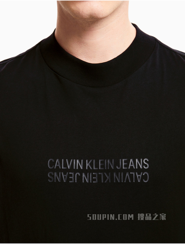 Calvin Klein 男士时尚休闲LOGO印花短袖T恤J319302