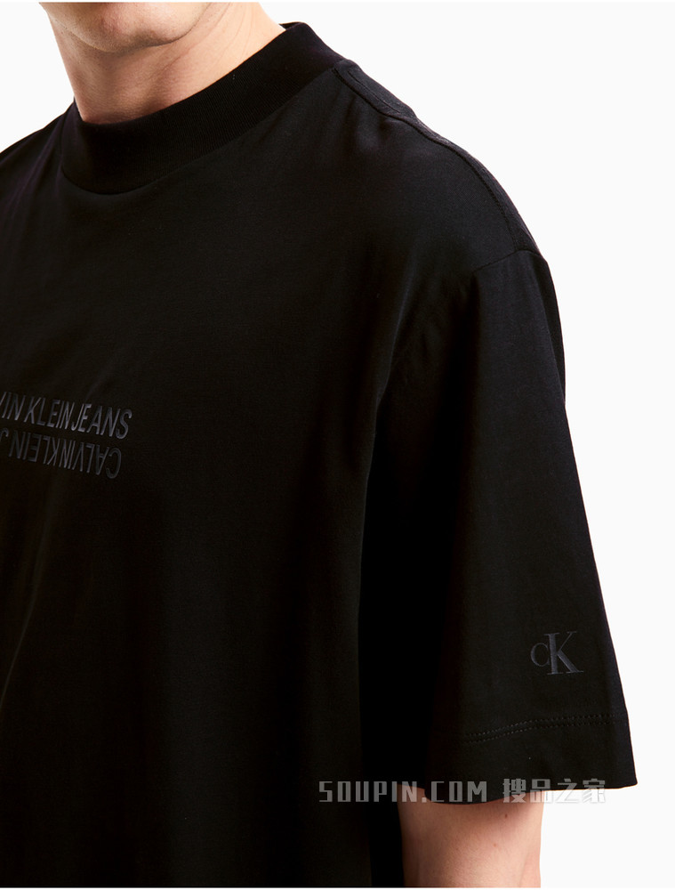 Calvin Klein 男士时尚休闲LOGO印花短袖T恤J319302