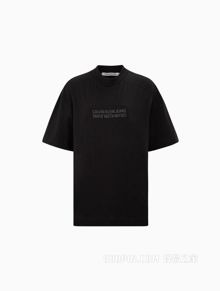 Calvin Klein 男士时尚休闲LOGO印花短袖T恤J319302