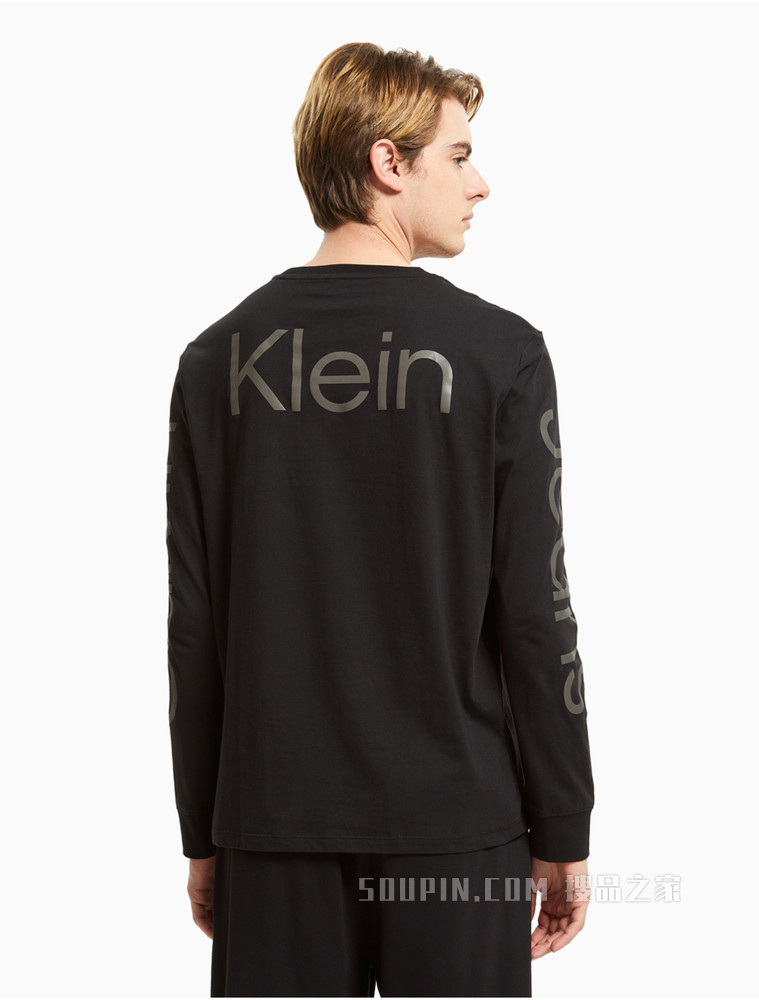 Calvin Klein 男士休闲舒适纯棉圆领印花T恤40DC812