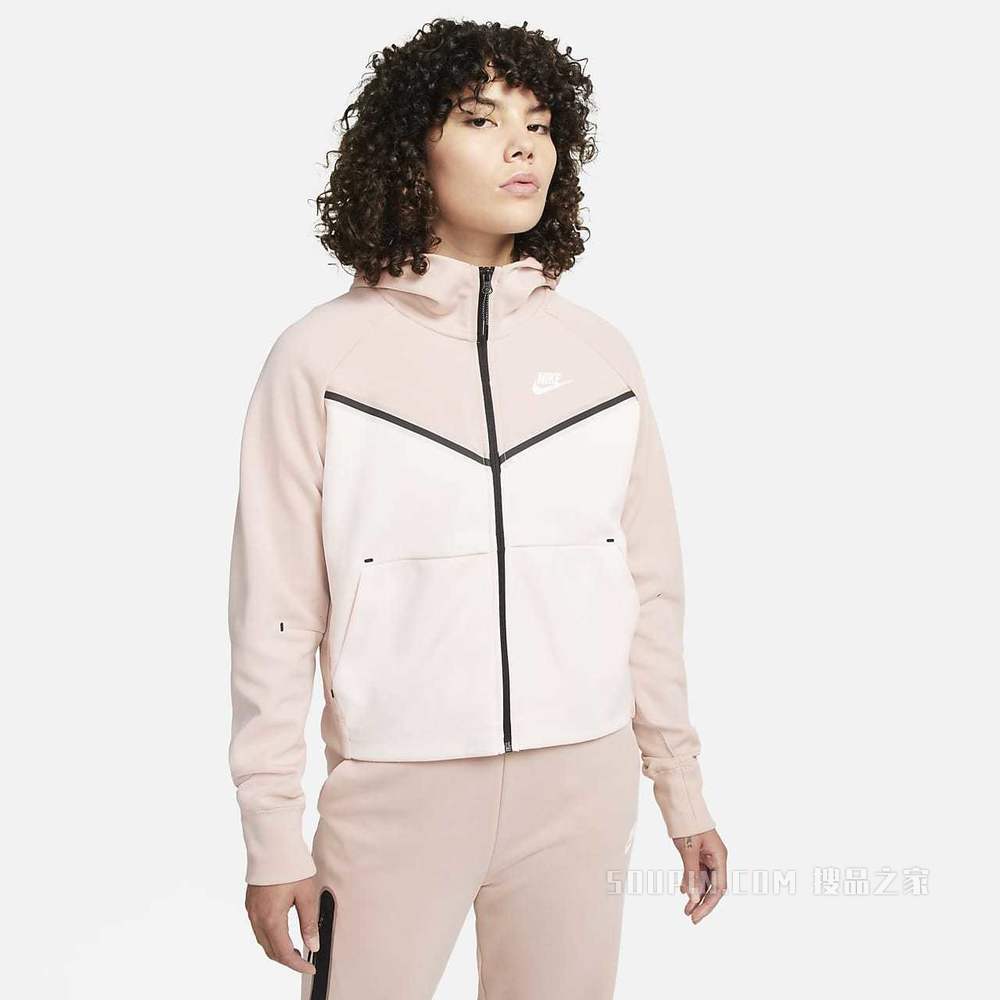 Nike Sportswear Tech Fleece Windrunner 女子全长拉链开襟连帽衫