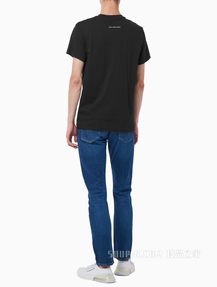 Calvin Klein 男装全棉撞色LOGO短袖T恤 J318472