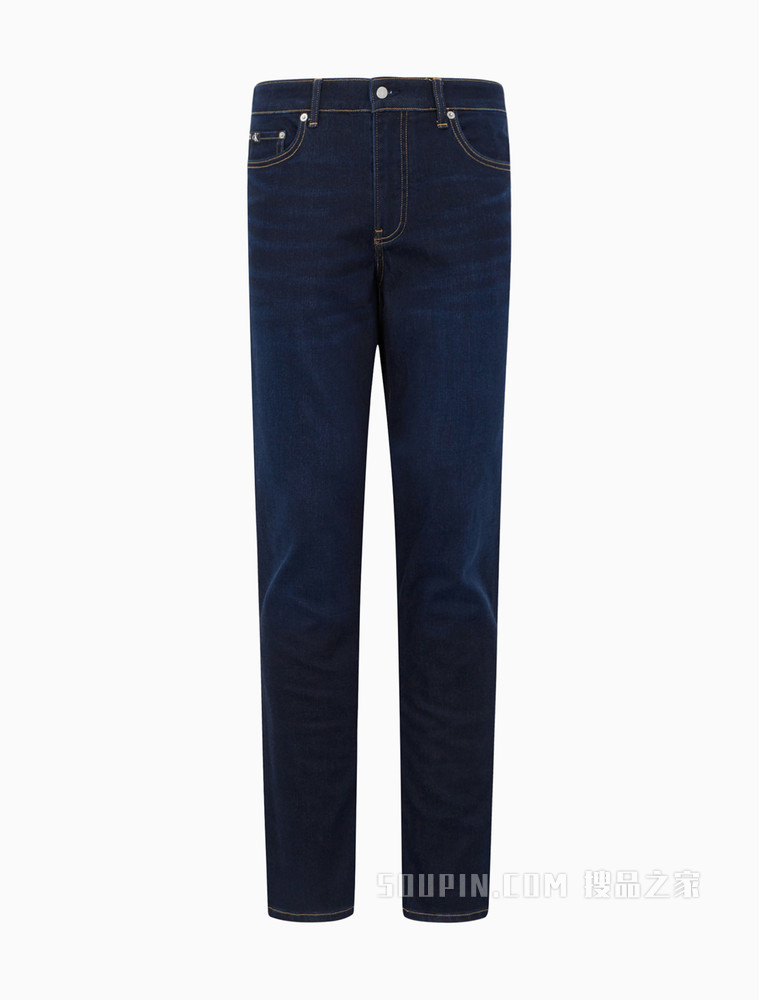 Calvin Klein男装合体版舒适微弹力羊绒混纺牛仔裤J319339