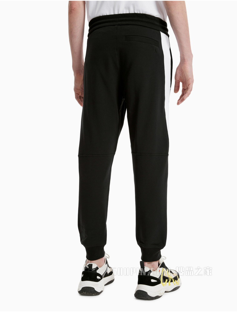 Calvin Klein 男装时尚休闲LOGO印花针织束脚长裤J319604