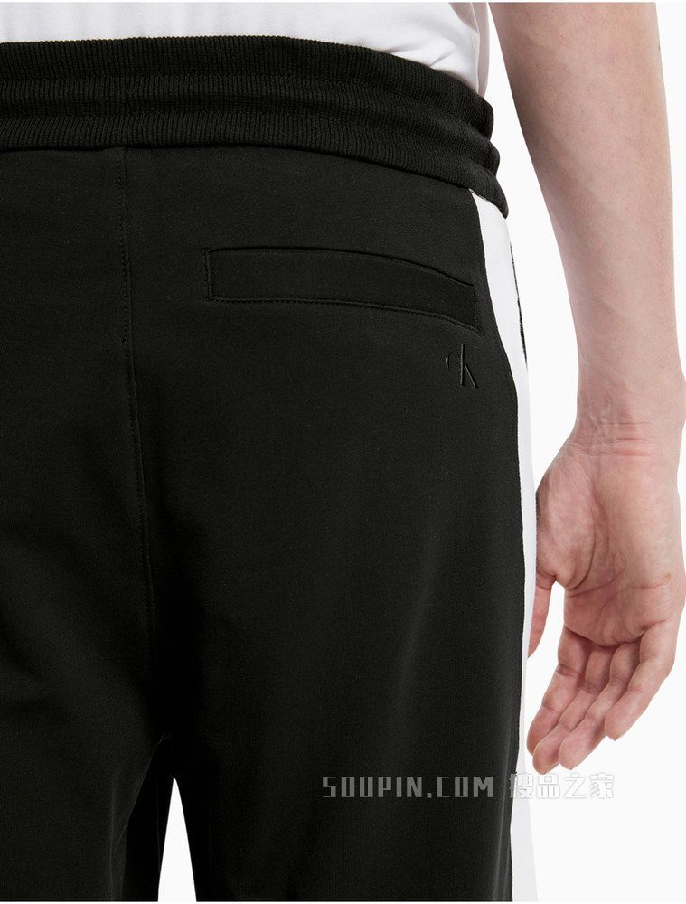 Calvin Klein 男装时尚休闲LOGO印花针织束脚长裤J319604