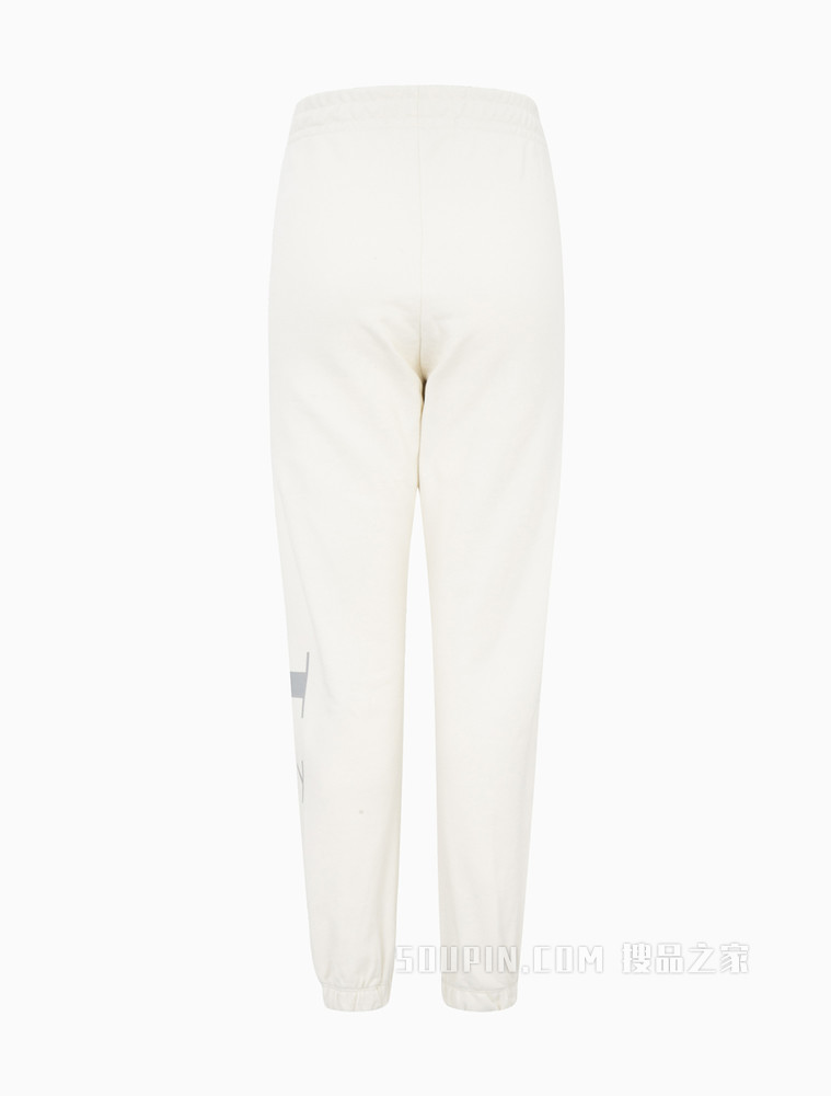 Calvin Klein 女士松紧束脚纯棉叠印LOGO休闲裤J217786