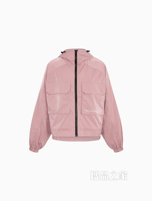 Calvin Klein 女士运动连帽印花大口袋夹克外套J217704