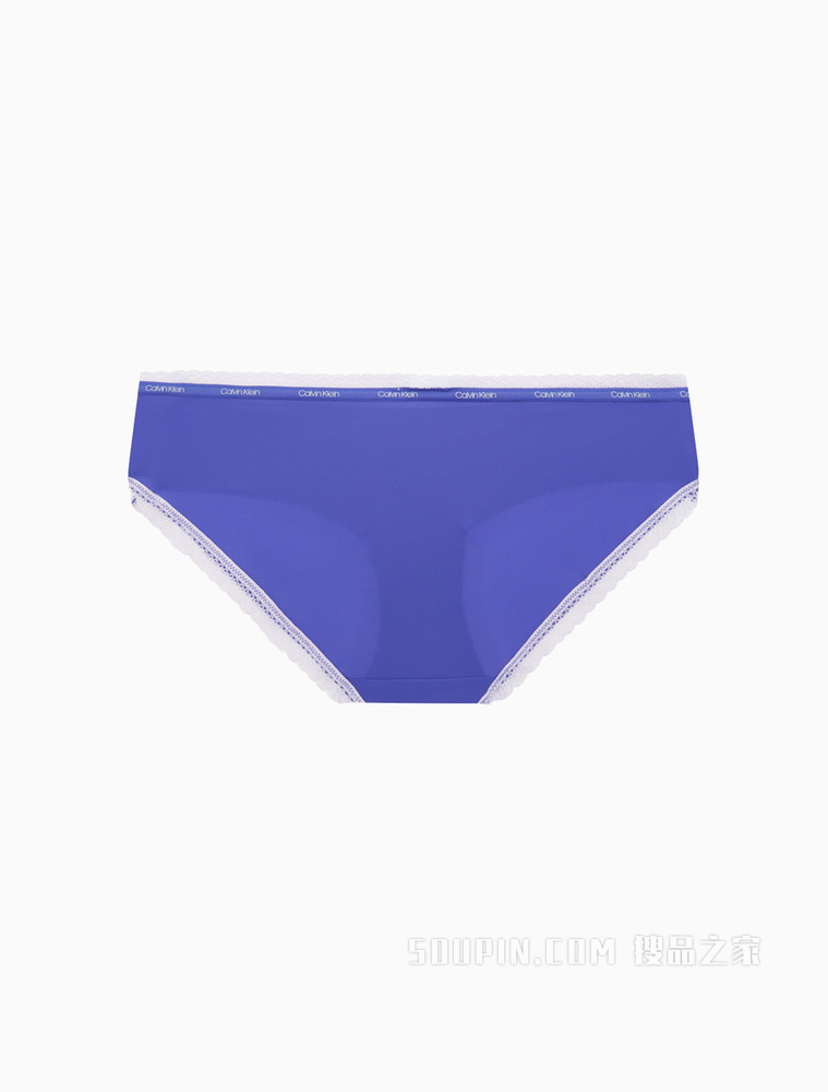 Calvin Klein 女士新年红蕾丝花边性感轻薄透气半包臀三角内裤 QD3767