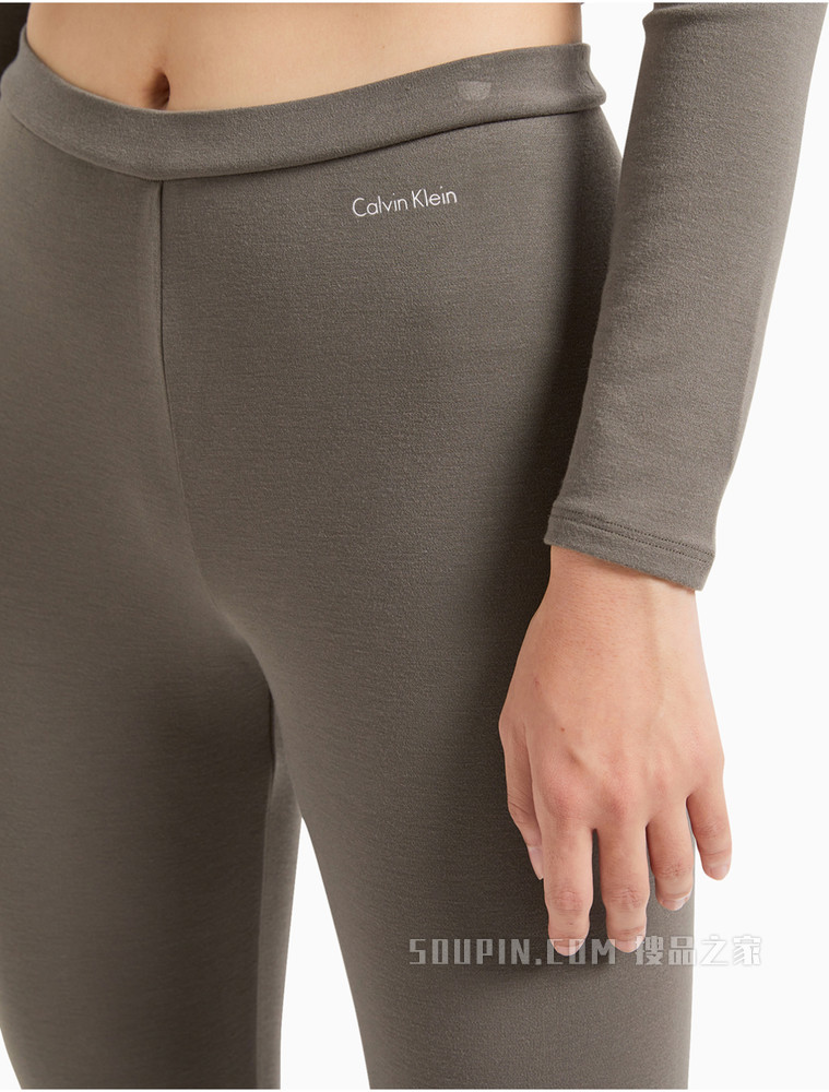 Calvin Klein女士简约修身柔软贴身舒适保暖裤QS6785AD