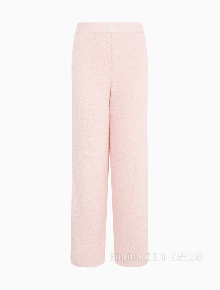 Calvin Klein女士时尚CK one绒面宽松阔腿舒适家居裤QS6722