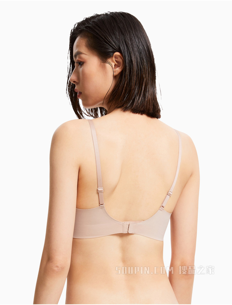 Calvin Klein 女士无钢圈薄衬三角杯无痕光面贴身文胸QF6022AD