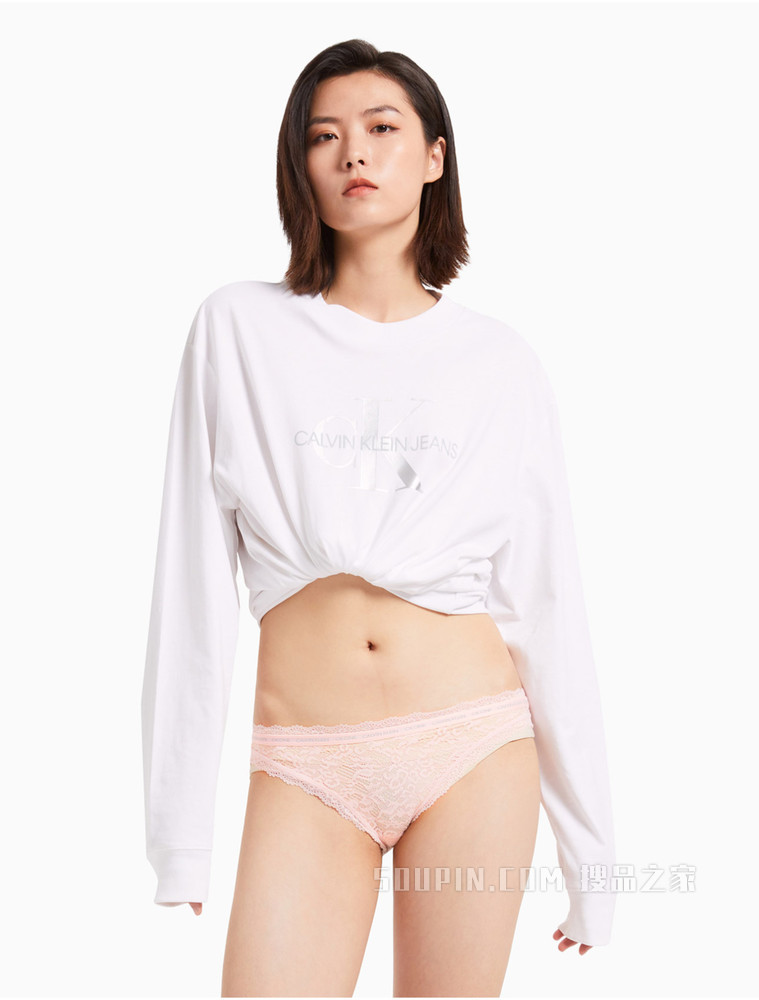 【One有引力带】Calvin Klein 女士全蕾丝三角内裤QF6203AD