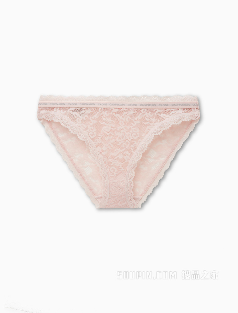 【One有引力带】Calvin Klein 女士全蕾丝三角内裤QF6203AD