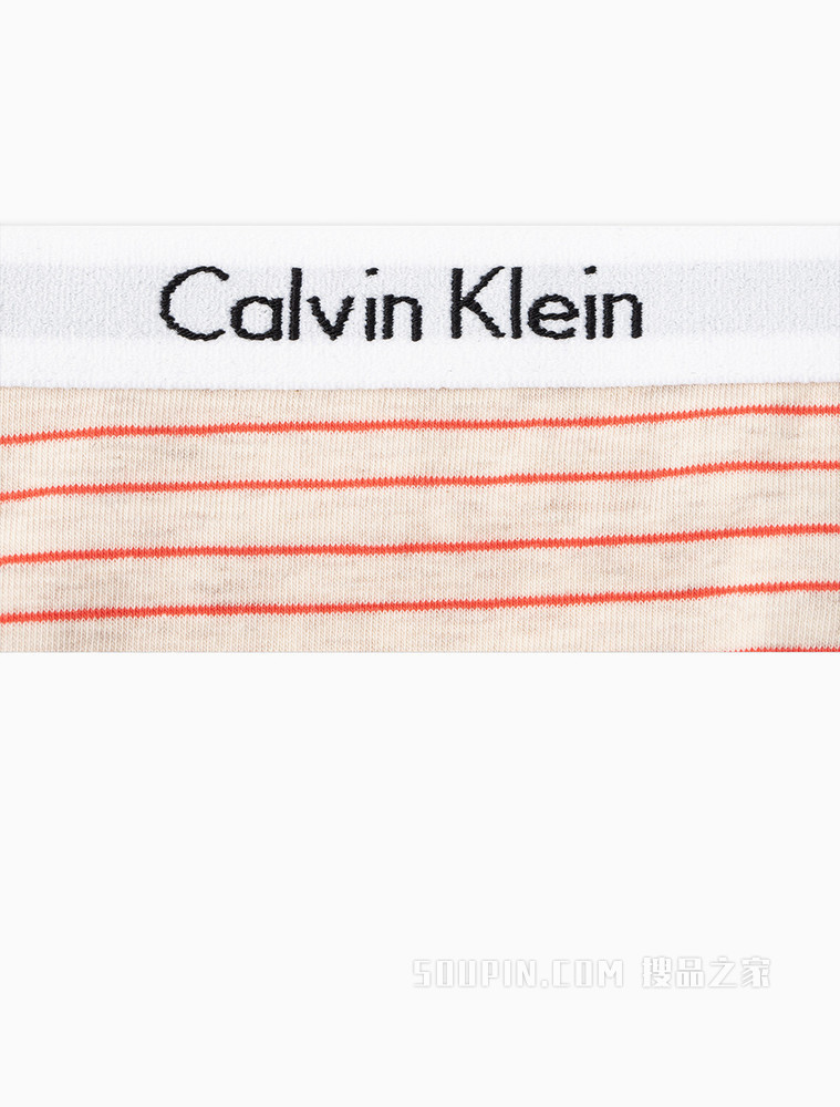 Calvin Klein 女士透气舒适LOGO腰边比基尼三角内裤D1618