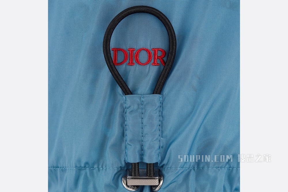 DIOR AND KENNY SCHARF 拉链式短夹克 蓝色科技��料
