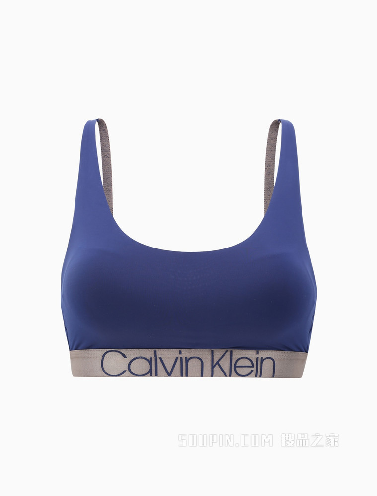 【炫光引力带】Calvin Klein 女士字母肩带U型抹胸式文胸QF6325AD