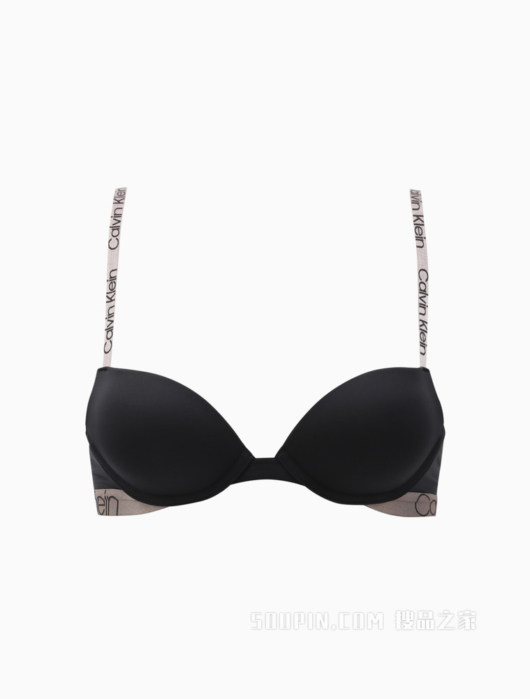 【炫光引力带】Calvin Klein 女士聚拢厚衬光面无痕文胸QF6317AD