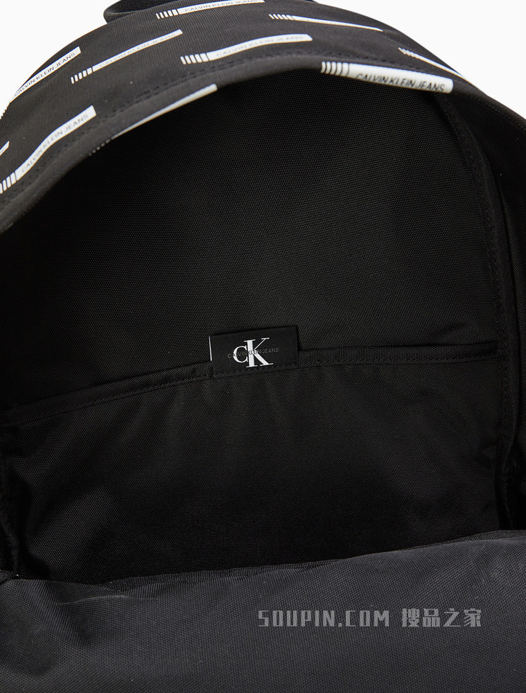 Calvin Klein 男士LOGO满版印花拉链袋双肩背包HH2746
