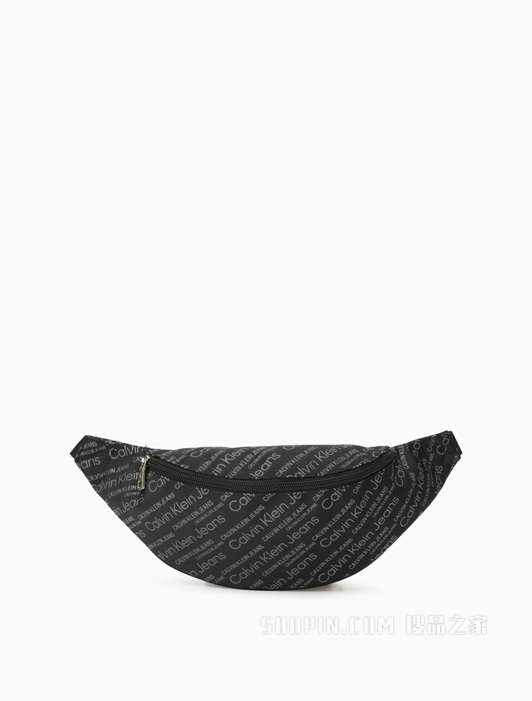 Calvin Klein 男士经典便携式满印胶质LOGO腰包HH3032