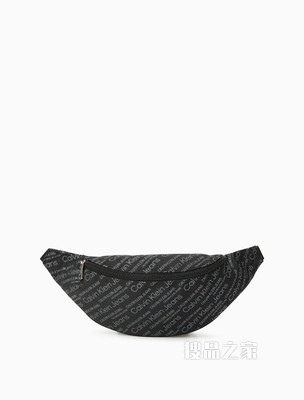 Calvin Klein 男士经典便携式满印胶质LOGO腰包HH3032