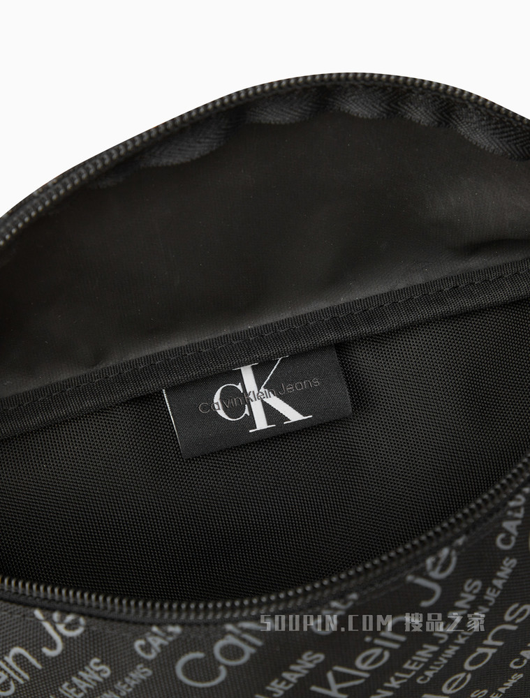 Calvin Klein 男士经典便携式满印胶质LOGO腰包HH3032