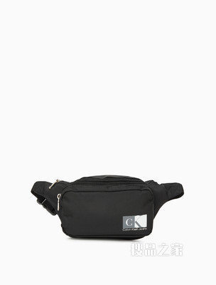 Calvin Klein 男士插扣多拉链立体胶质LOGO腰包HH3033