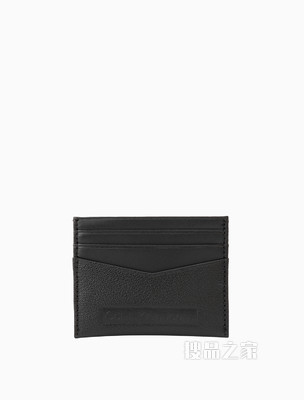 Calvin Klein 男士商务通勤牛皮革压印LOGO卡包HP1707