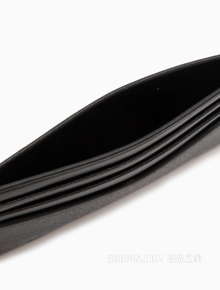 Calvin Klein 男士商务通勤牛皮革压印LOGO卡包HP1707