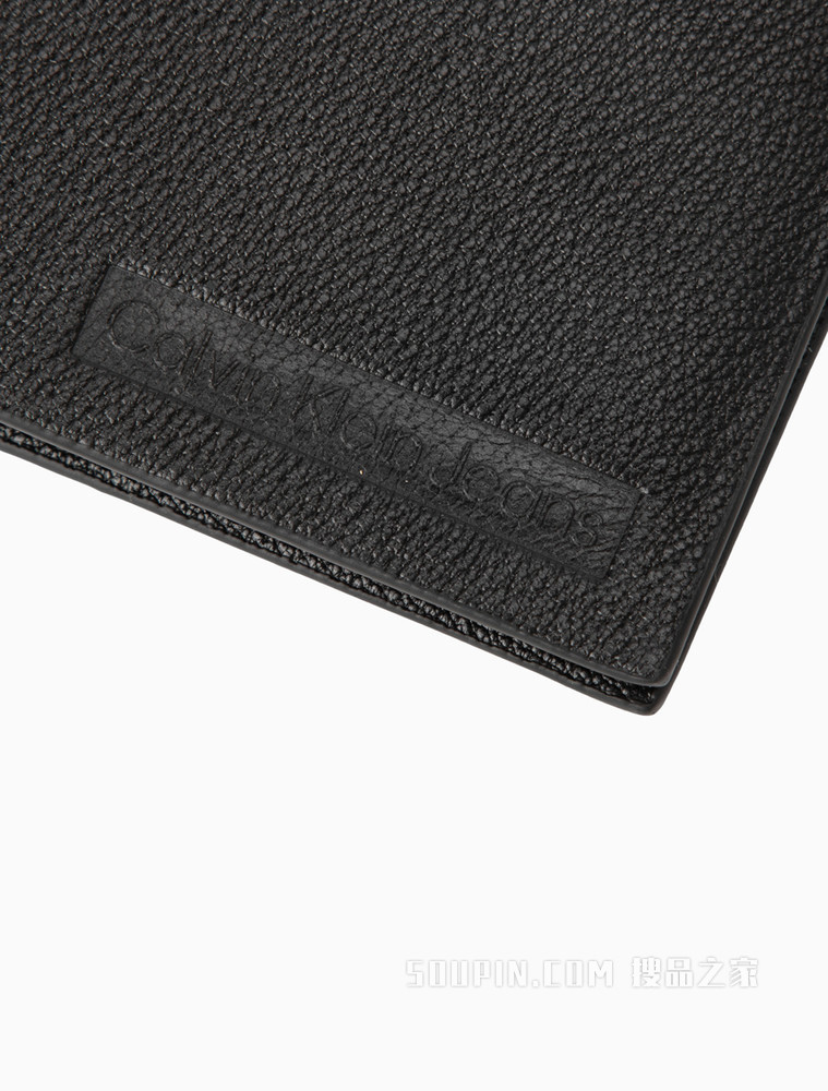 Calvin Klein 男士商务休闲短款压印牛皮票夹钱包HP1708