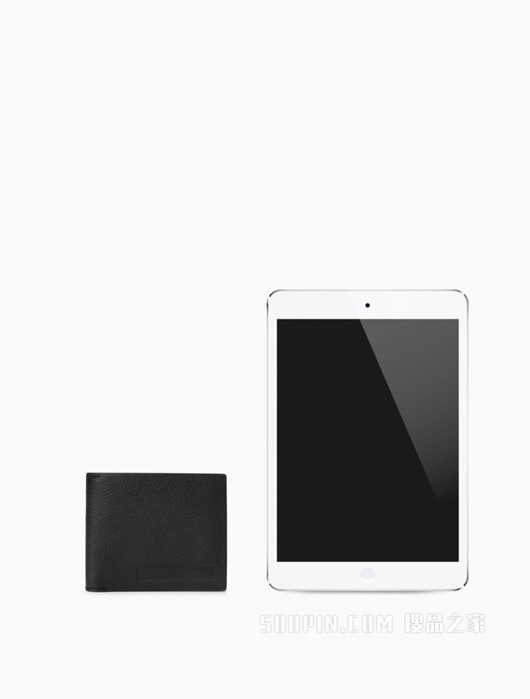 Calvin Klein 男士商务休闲短款压印牛皮票夹钱包HP1708