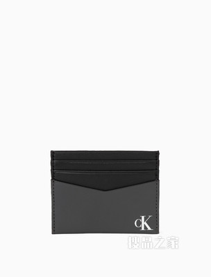 Calvin Klein 男士商务通勤牛皮革LOGO印花卡包HP1714