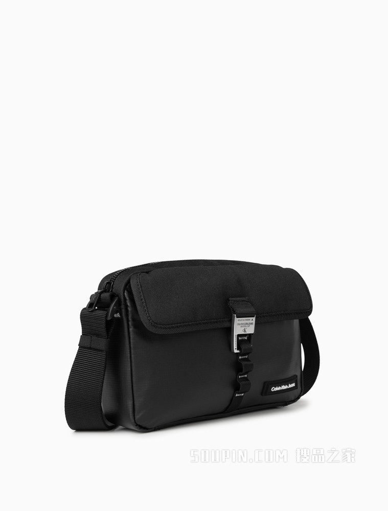 Calvin Klein 男士休闲金属卡扣机能单肩相机包HH3053