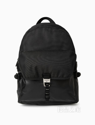 Calvin Klein 男士休闲拉链LOGO金属扣双肩包HH3052