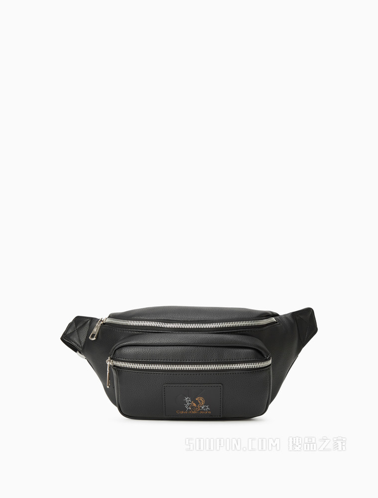 【虎年限定】Calvin Klein 男士新春虎纹皮标腰包HH3044