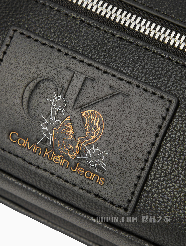 【虎年限定】Calvin Klein 男士新春虎纹皮标腰包HH3044
