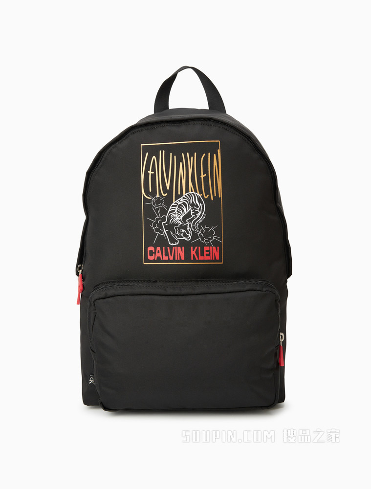 【虎年限定】Calvin Klein 男士新春虎纹印花双肩包HH3054