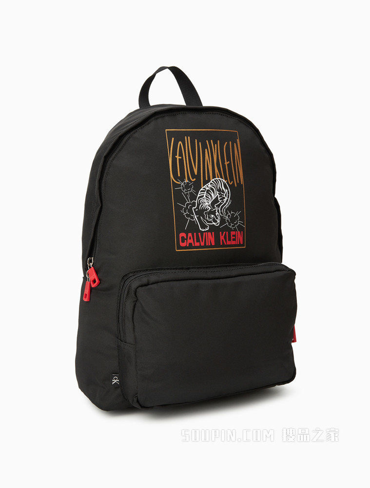 【虎年限定】Calvin Klein 男士新春虎纹印花双肩包HH3054