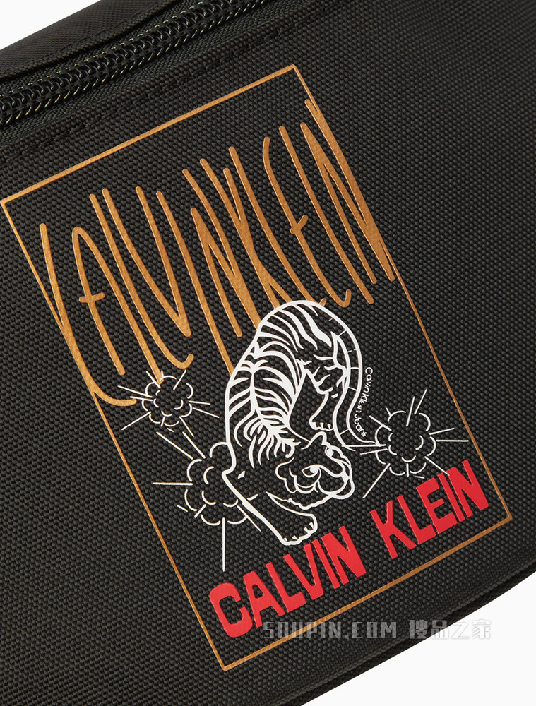 【虎年限定】Calvin Klein 男士新春虎纹印花腰包HH3055