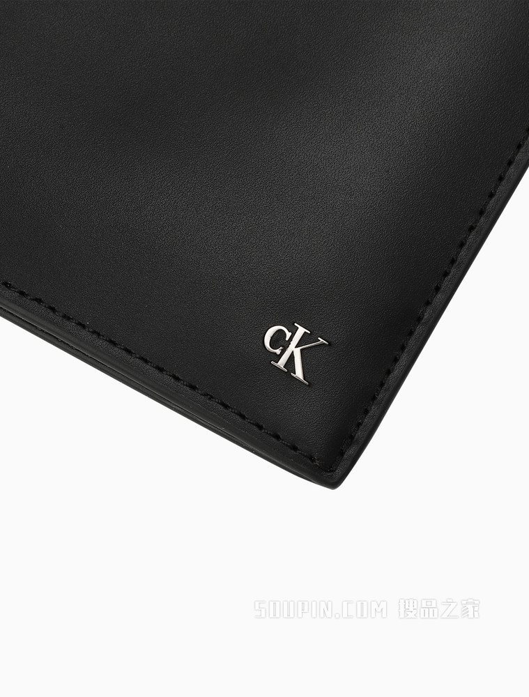 Calvin Klein 男士商务牛皮革拉链开合简约手拿包HP1636