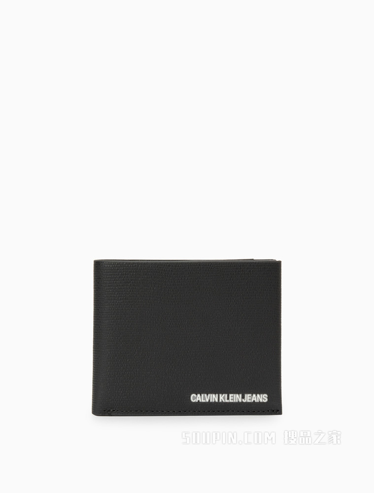 Calvin Klein 男士立体LOGO折叠真皮卡夹HP1638